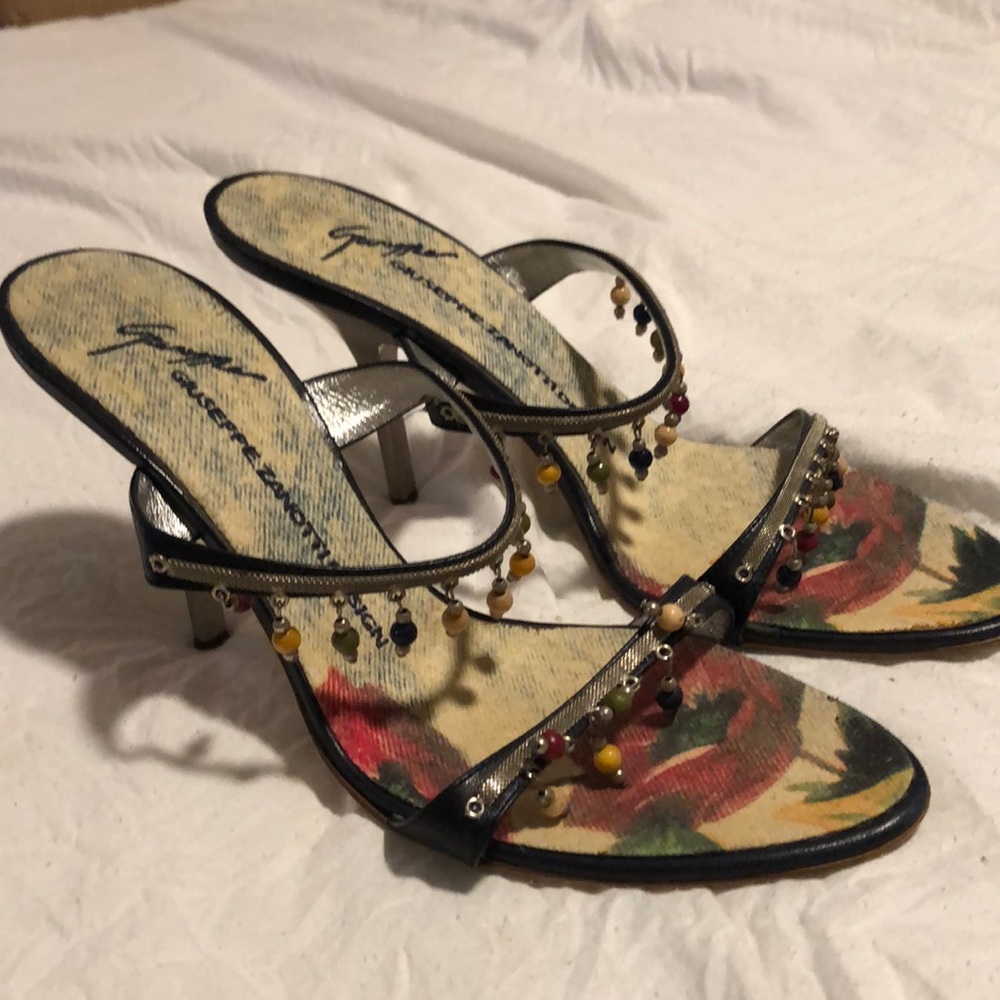 Giuseppe Zanotti slip on strappy heels
